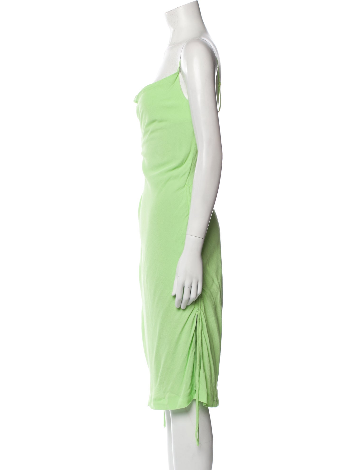 Staud Cowl Neck Knee-Length Dress - Green Dresses, Clothing - WSTFG76002 |  The RealReal
