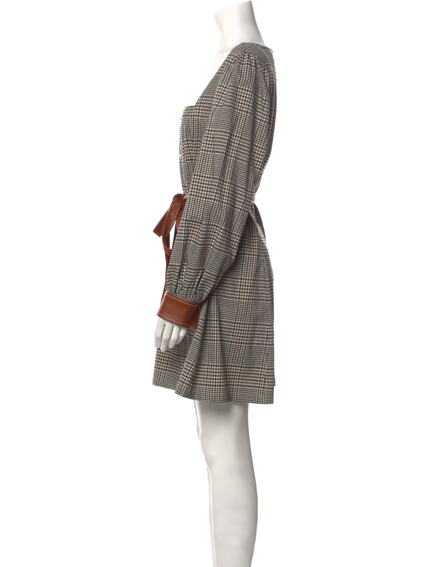 slim fit dress slacks STAUD PHARE LEATHER DRESS TRUFFLE slim fit dress slacks STAUD PHARE LEATHER DRESS TRUFFLE