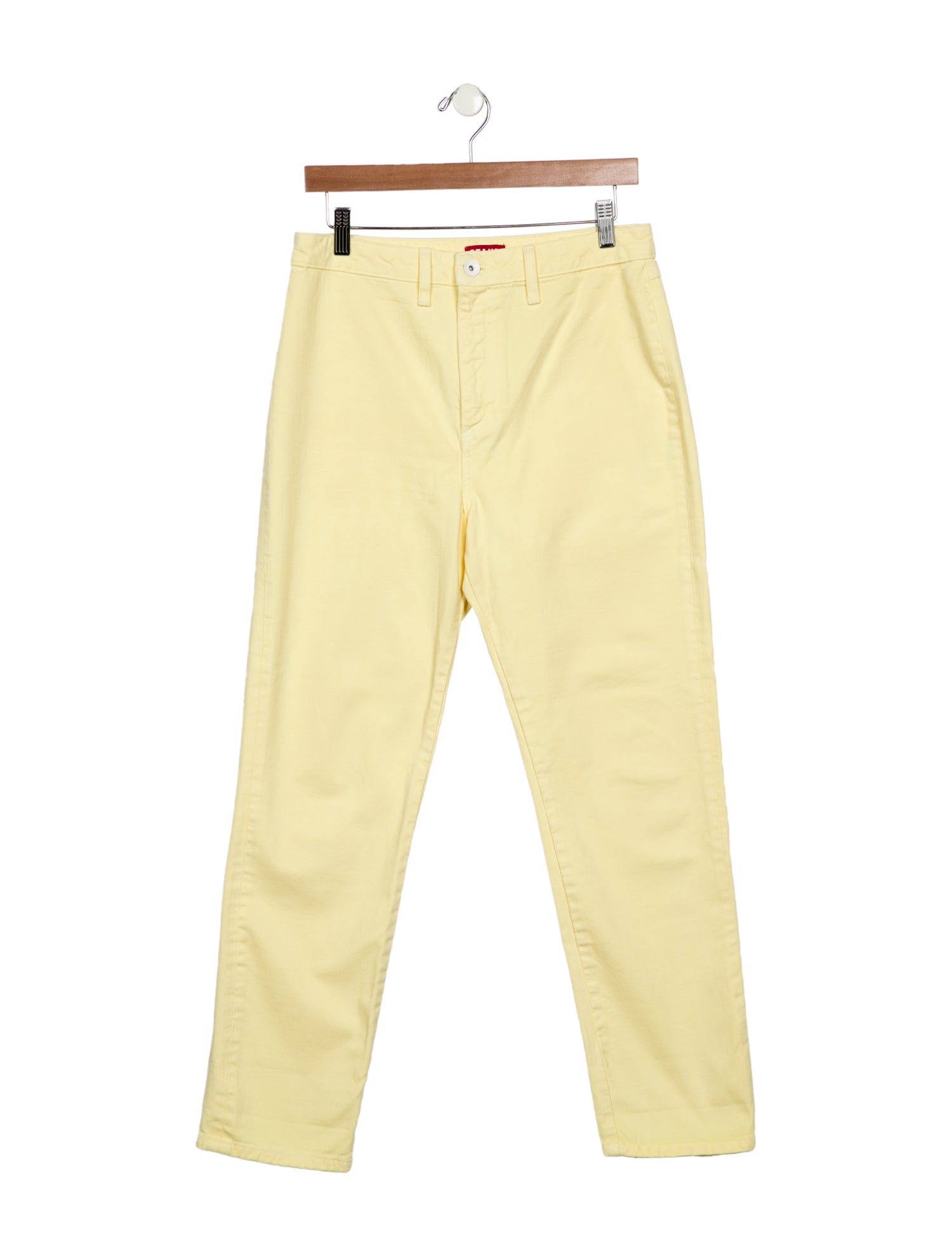 Staud High-Rise Straight Leg Jeans