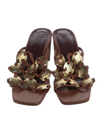 Staud Leather Slides