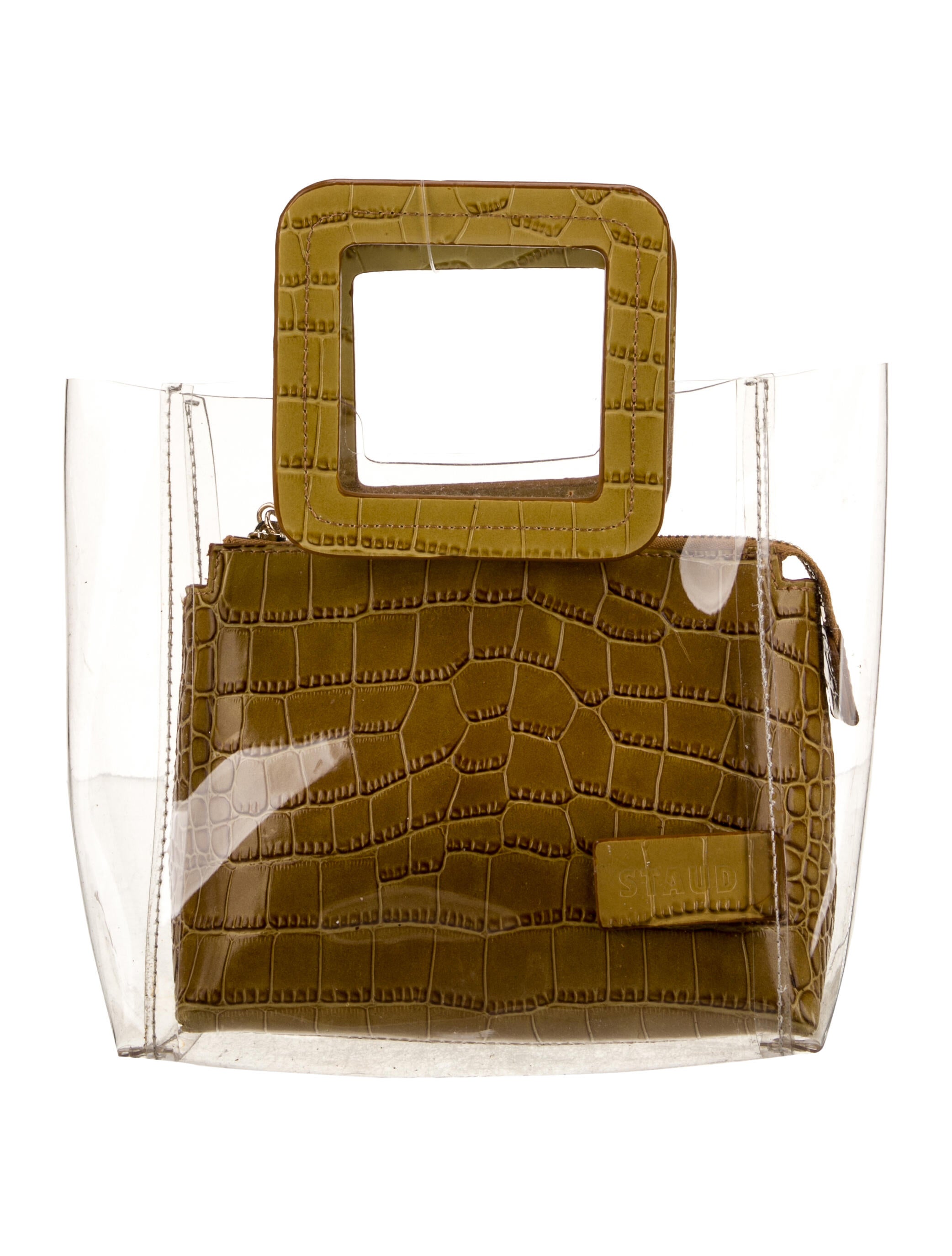 Staud PVC Top Handle Bag