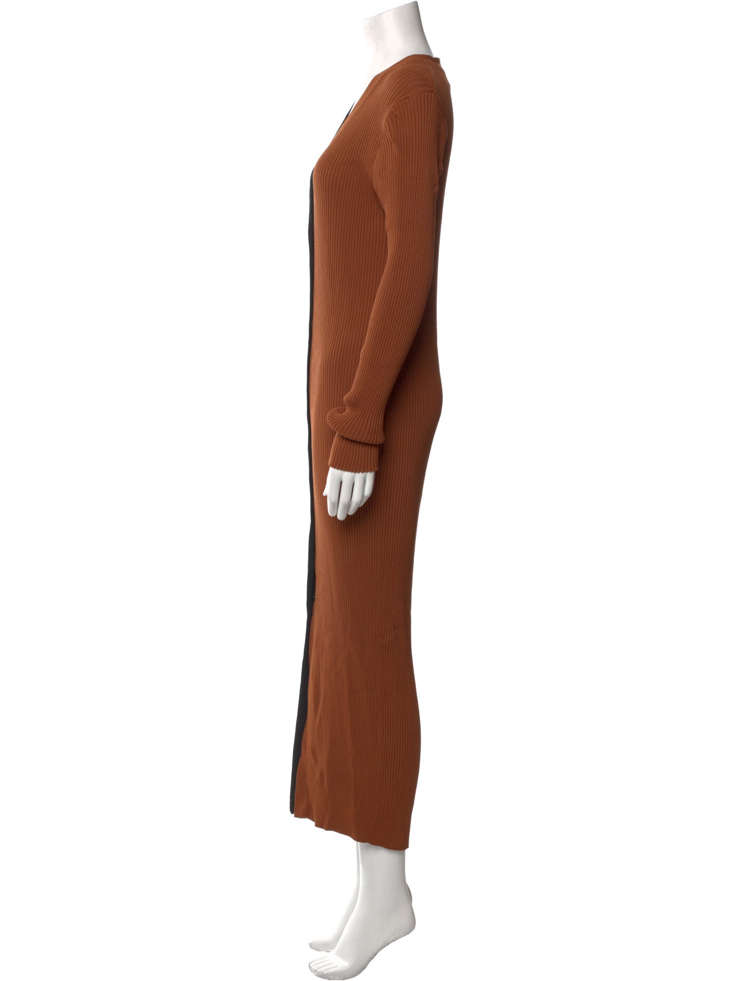 Staud Colorblock Pattern Long Dress
