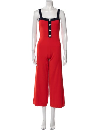 Staud Square Neckline Jumpsuit