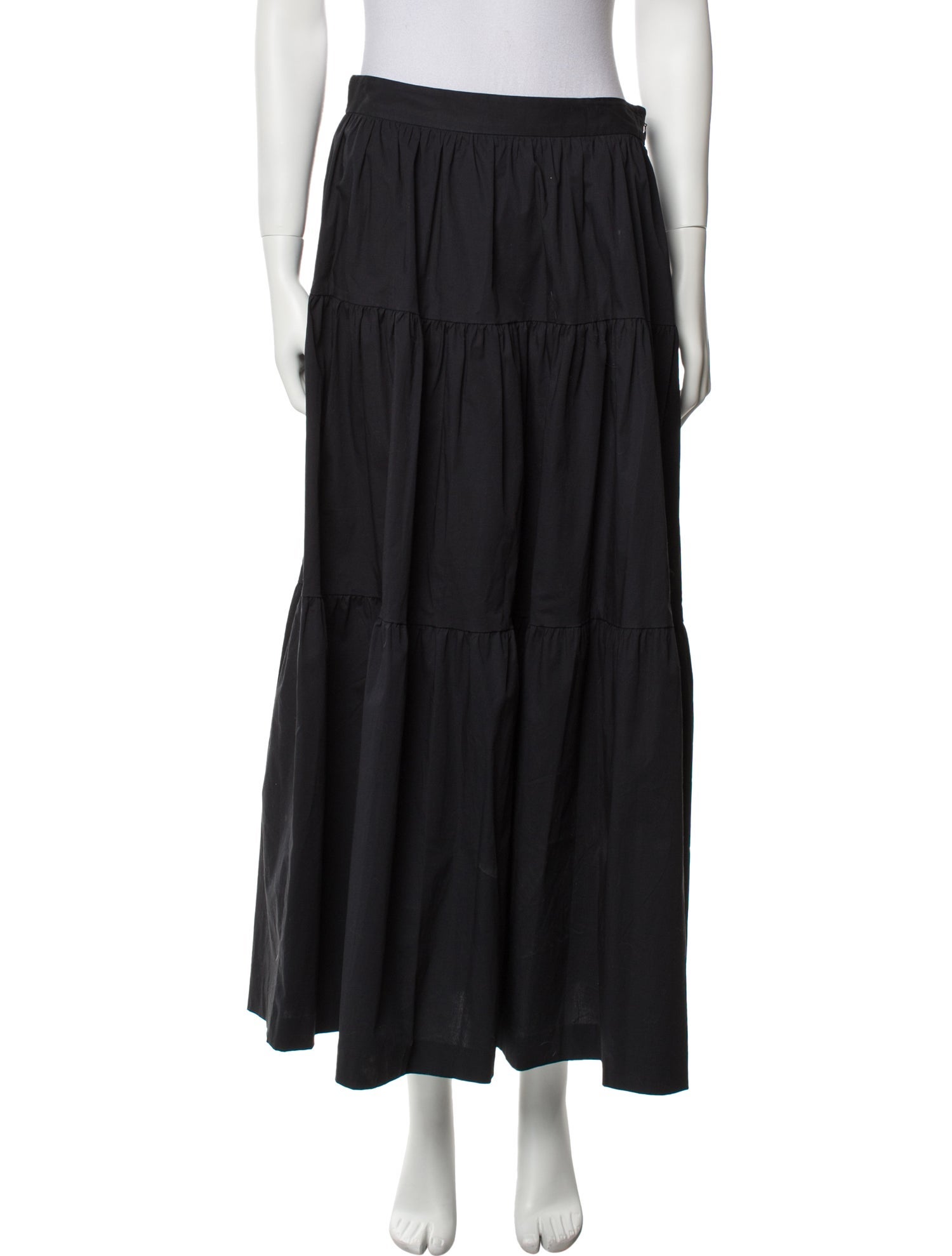 Staud Midi Length Skirt - Blue Skirts, Clothing - WSTFG77887