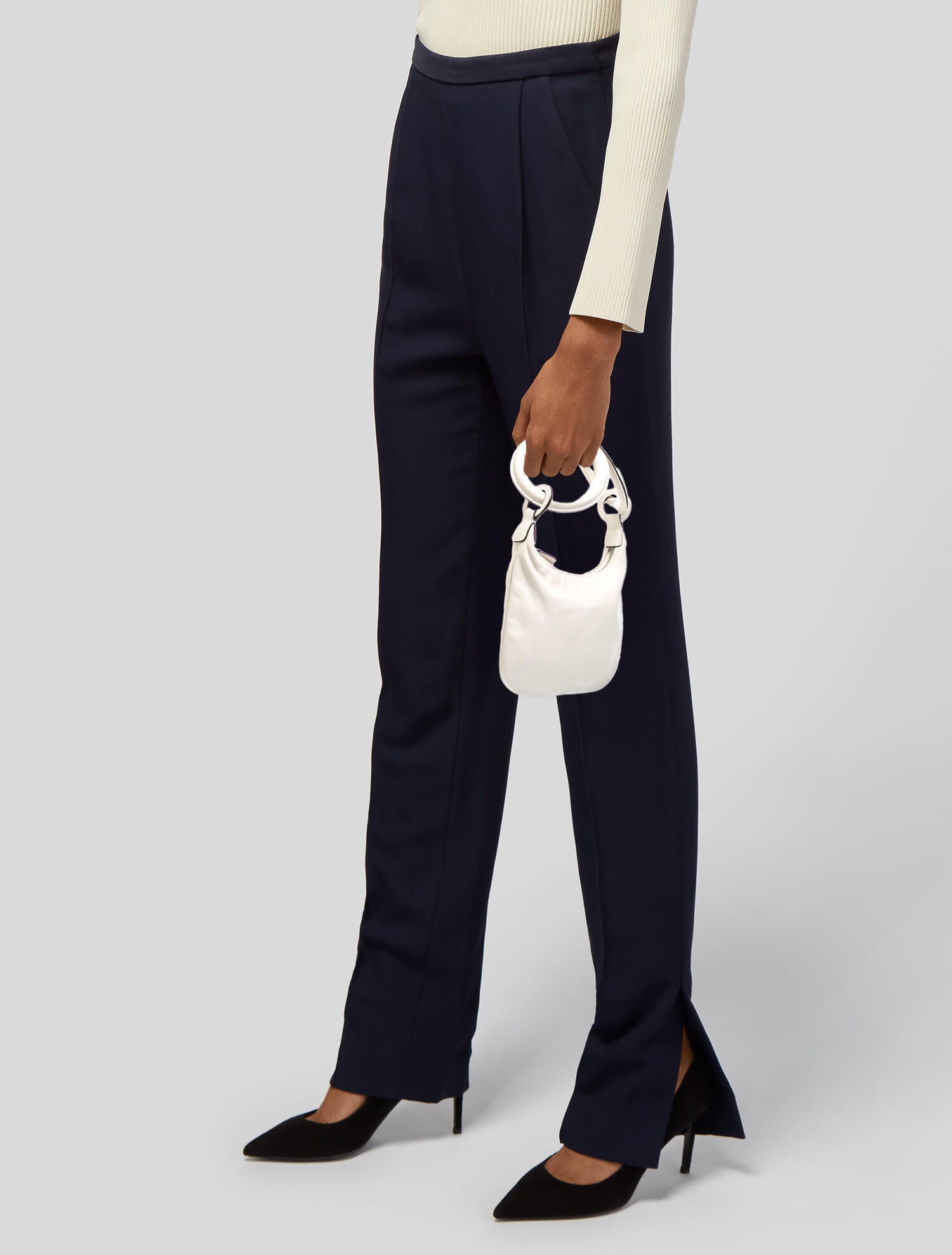 Staud Leather Top Handle Bag