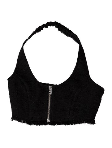 Staud Tops Halterneck Sleeveless Crop Top US 00 | XXS