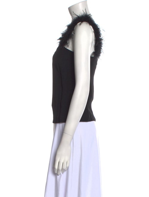 Staud Square Neckline Sleeveless Crop Top