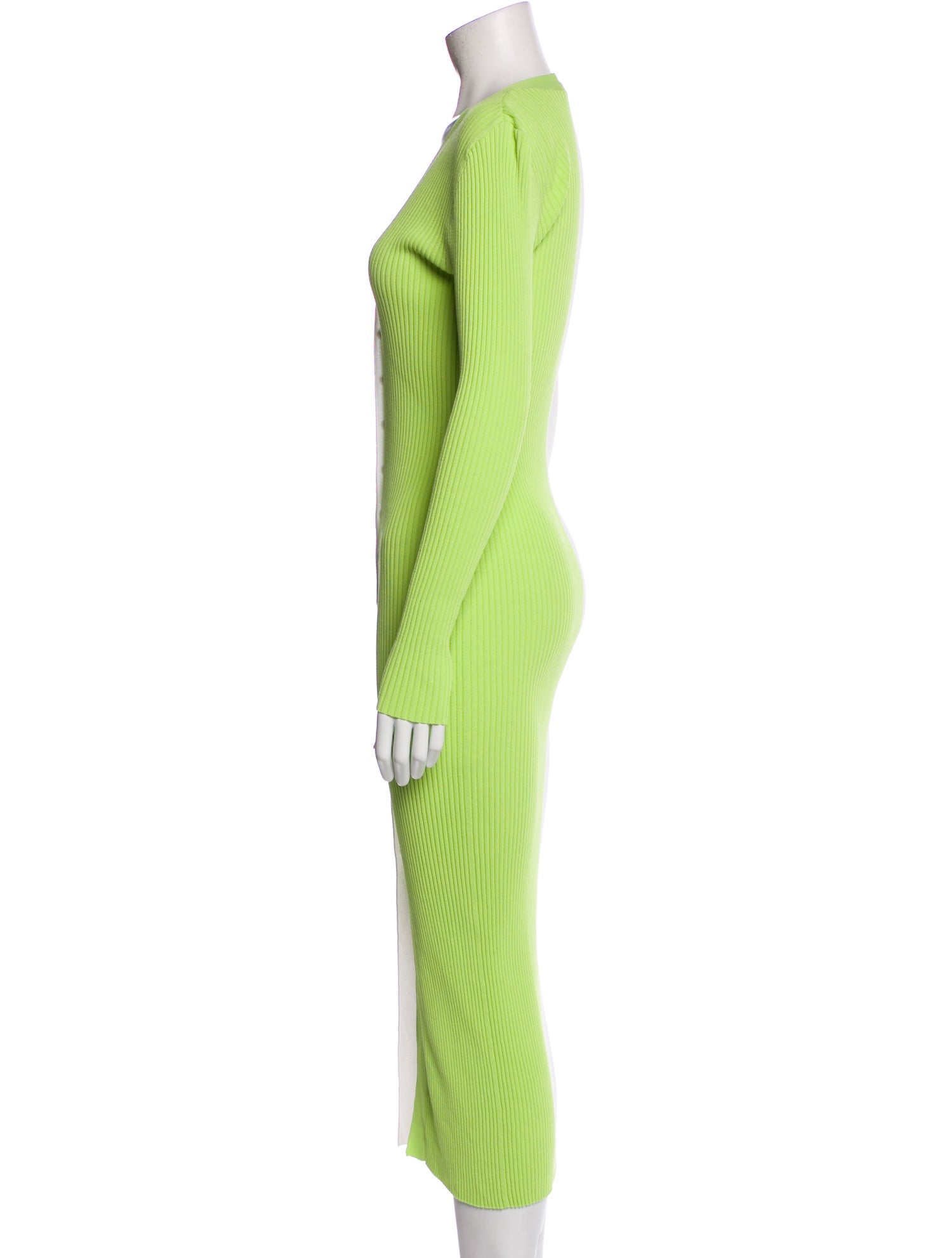 green emerald velvet dress Staud // White & Green Striped Back Cutout Dress – VSP Consignment