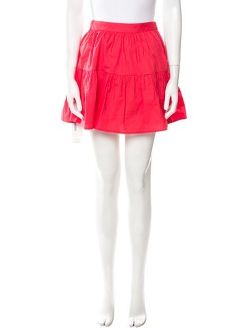 Staud Skirts Ruffle Embellishment Mini Skirt US 2 | XS