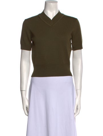 Staud Knitwear Merino Wool V-Neck Sweater S