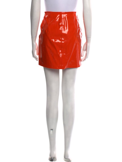 Staud Leather Mini Skirt