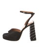 Staud Suede Studded Accents Sandals