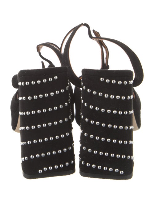 Staud Suede Studded Accents Sandals