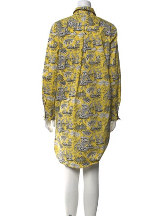 Staud Paisley Print Knee-Length Dress