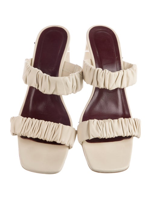 Staud Leather Printed Slides