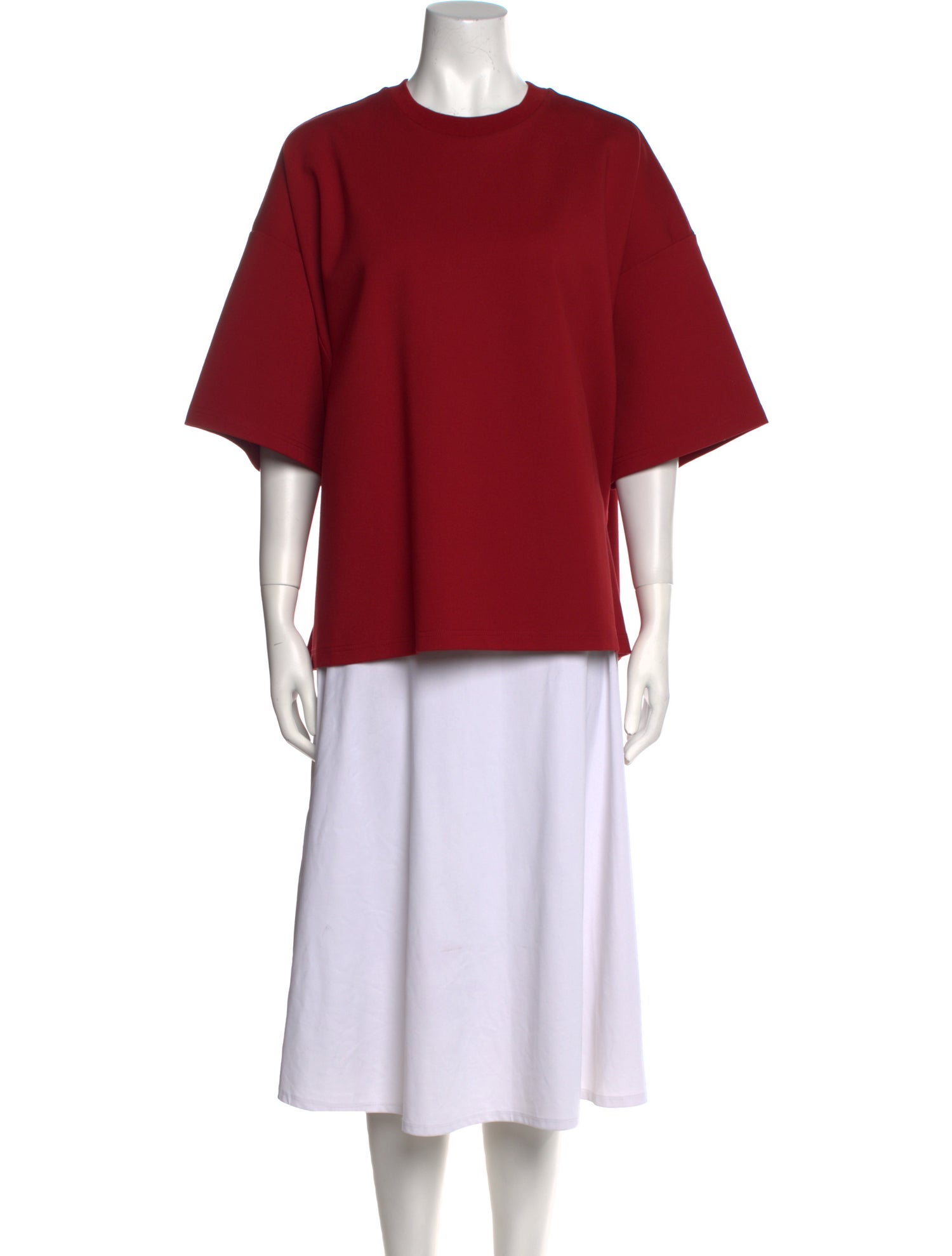 Staud Crew Neck Three-Quarter Sleeve T-Shirt w/ Tags