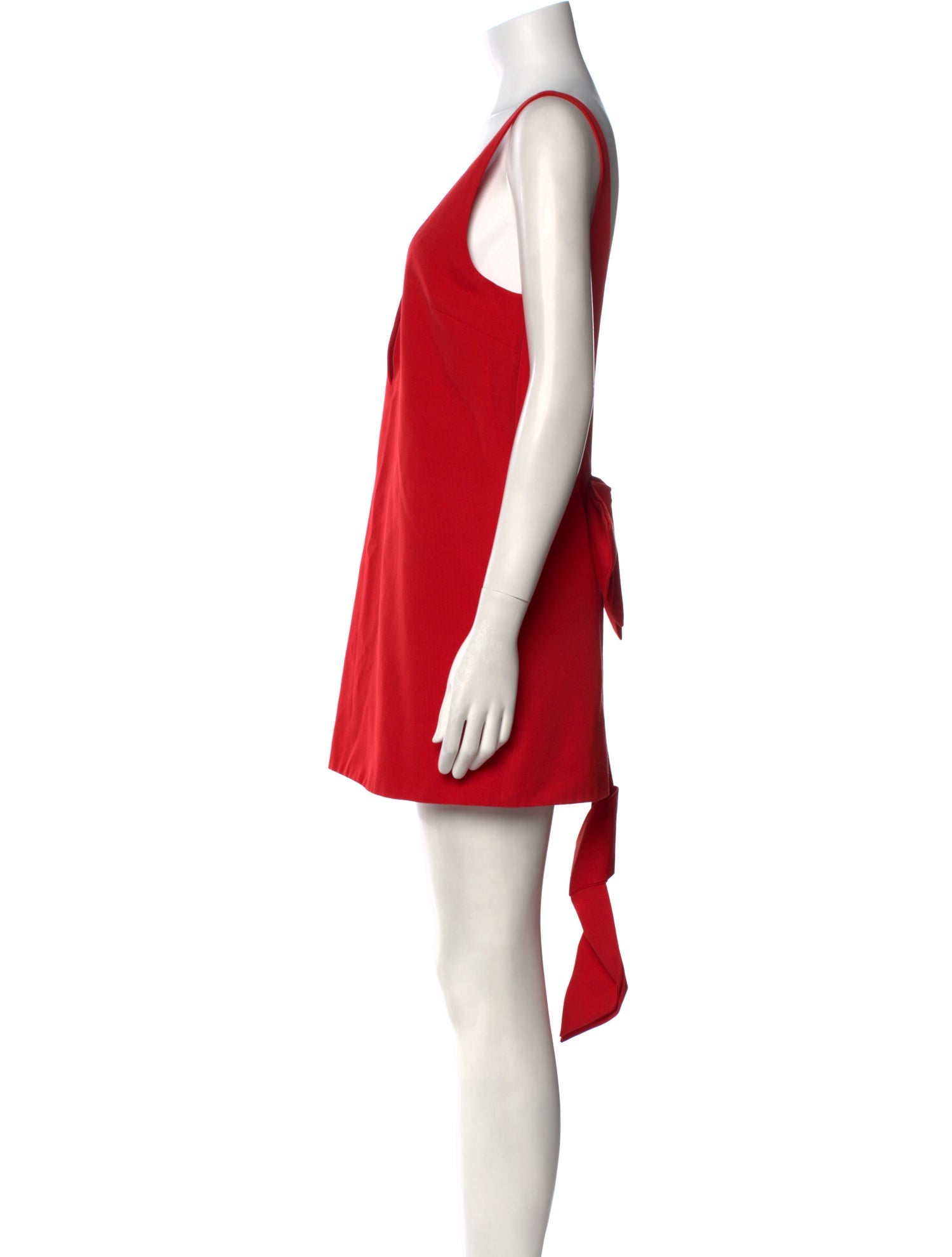 Staud V-Neck Mini Dress