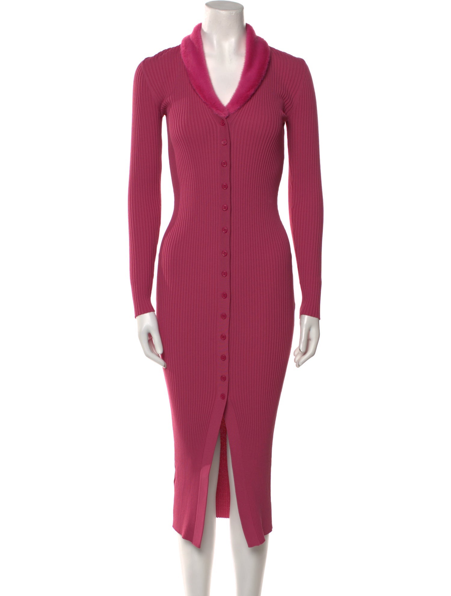 Staud V-Neck Long Dress