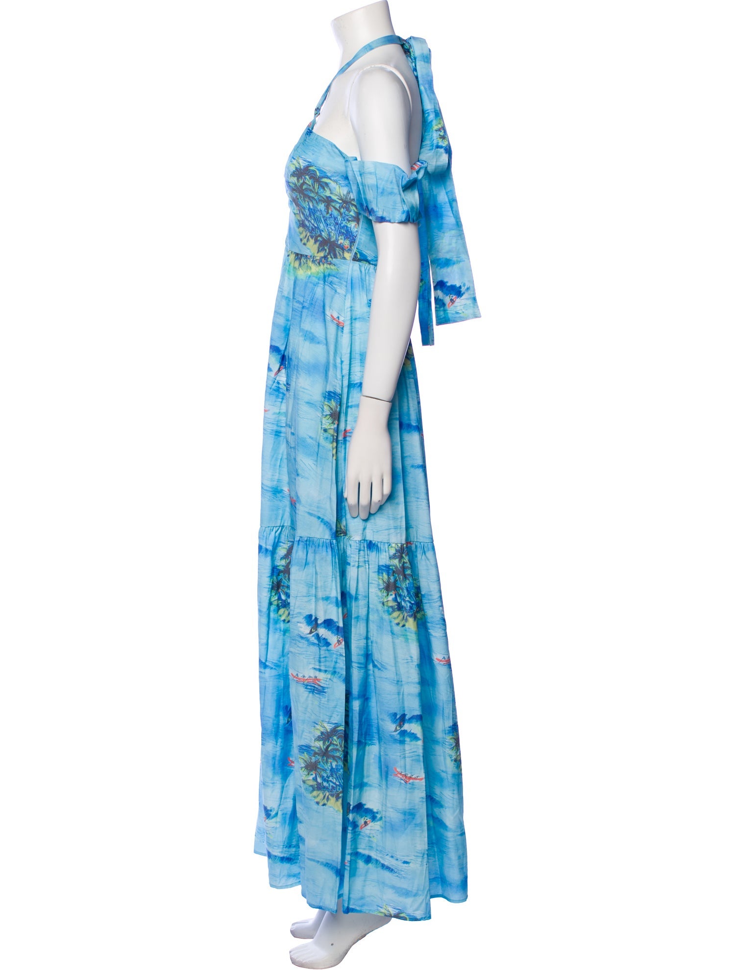 Staud Floral Print Long Dress w/ Tags