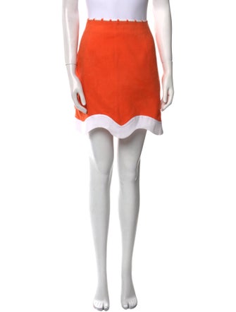 Staud Linen Mini Skirt