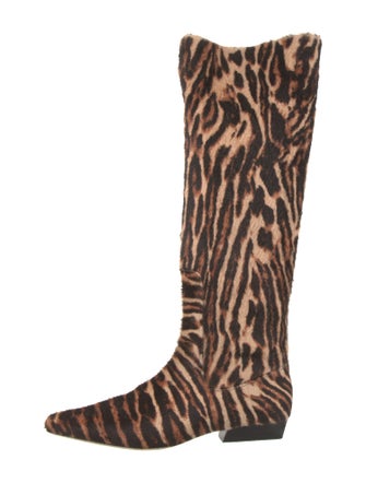 Staud Ponyhair Animal Print Boots