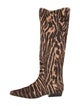 Staud Ponyhair Animal Print Boots