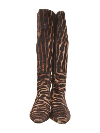 Staud Ponyhair Animal Print Boots