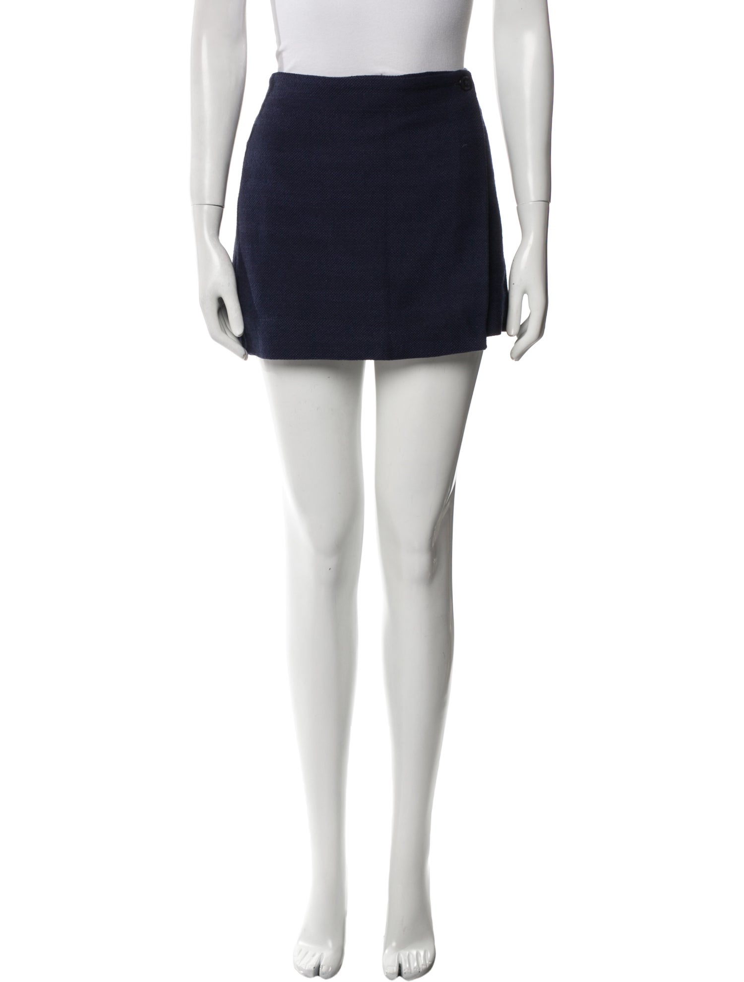 Staud Grosgrain Trim Mini Skirt