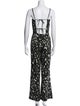 Staud Printed Square Neckline Jumpsuit