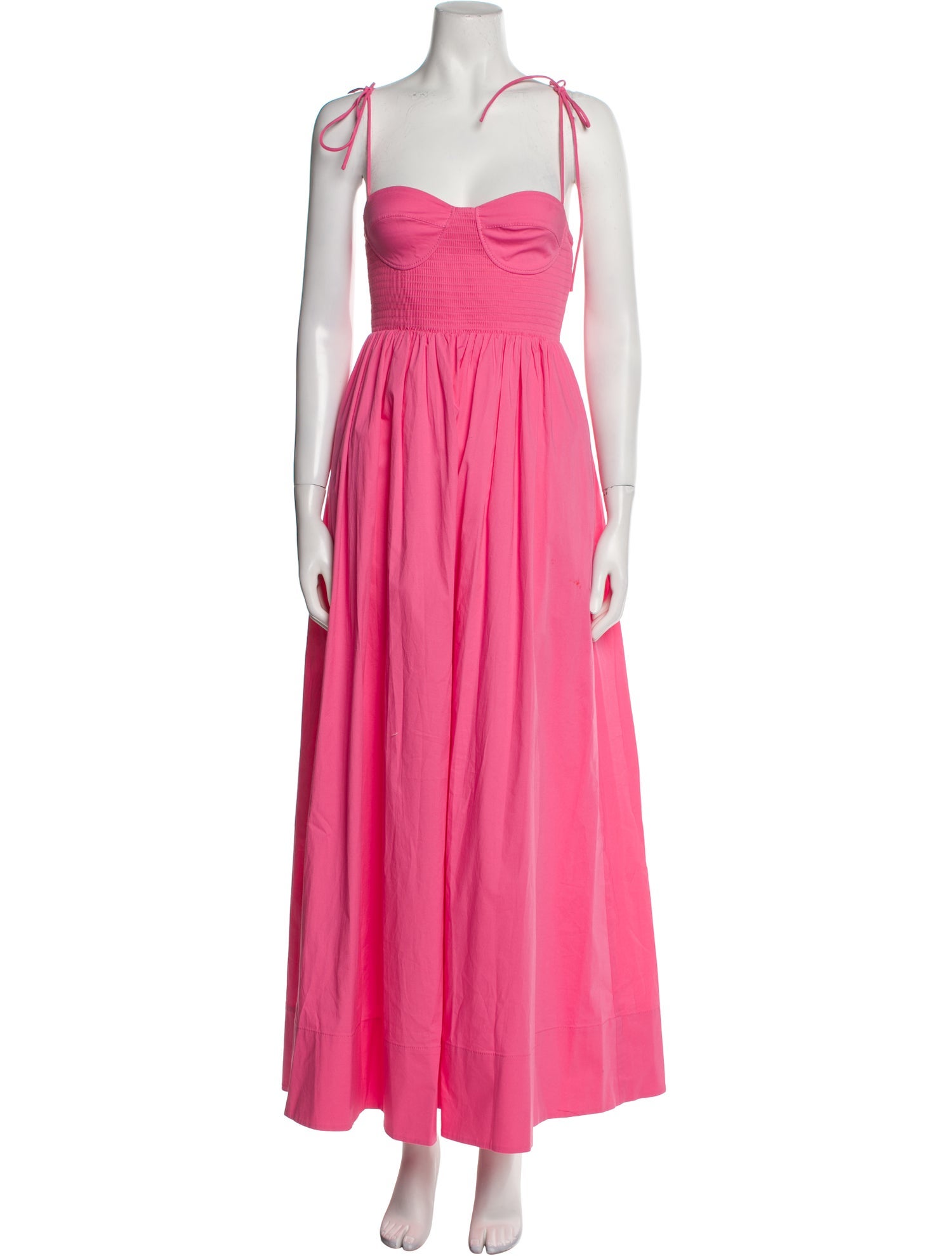 Staud Square Neckline Long Dress