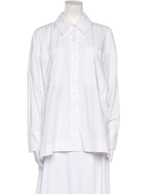 Staud Long Sleeve Button-Up Top