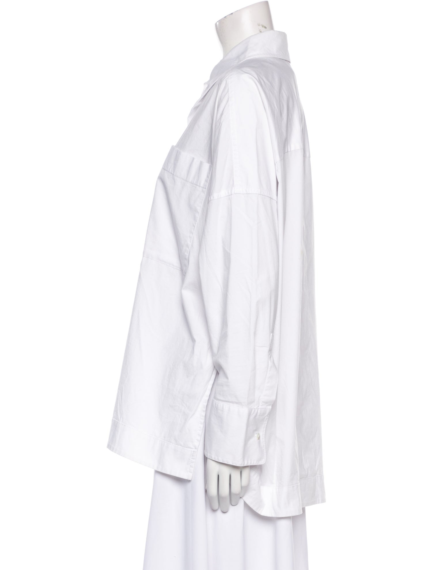 Staud Long Sleeve Button-Up Top