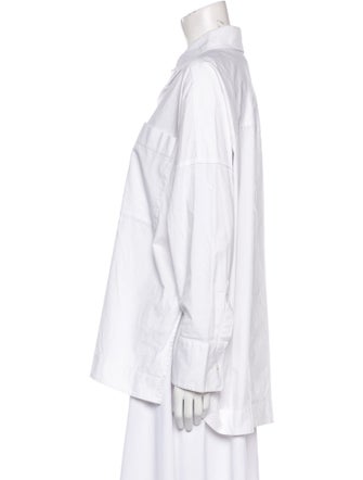 Staud Long Sleeve Button-Up Top