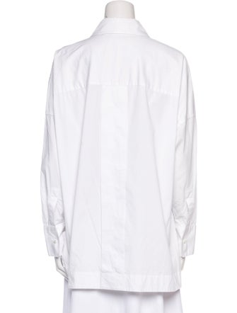 Staud Long Sleeve Button-Up Top