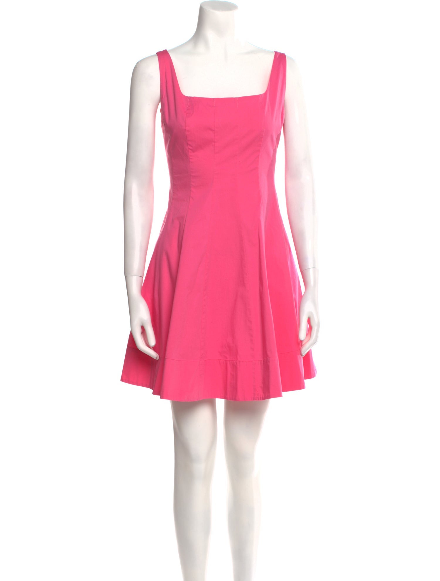 Staud Square Neckline Mini Dress