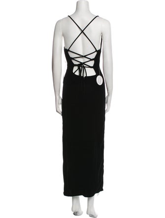 Staud Square Neckline Long Dress