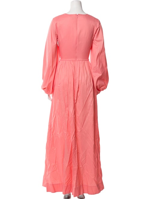 Staud V-Neck Long Dress