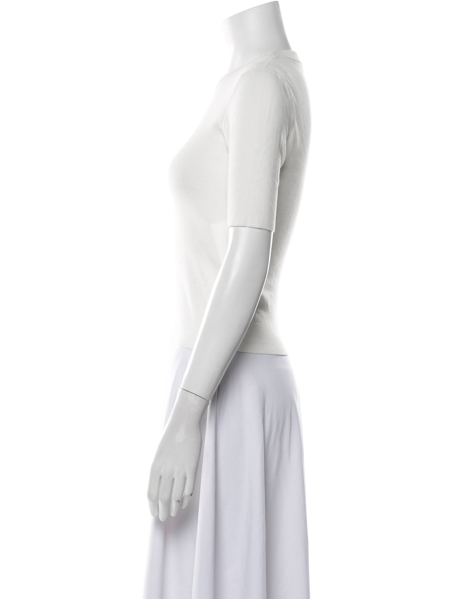 Staud Graphic Print Crew Neck Sweater