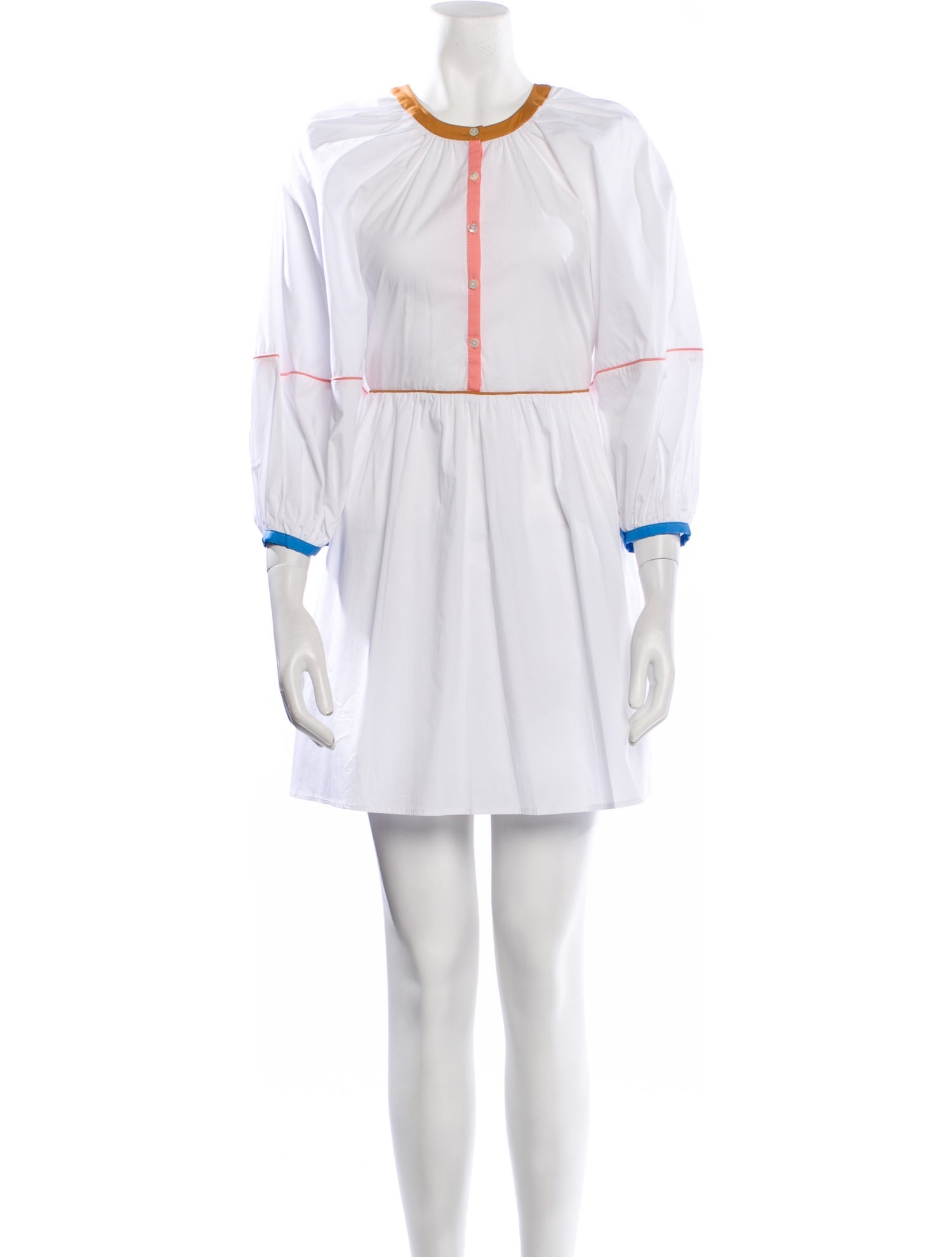 Staud Crew Neck Mini Dress