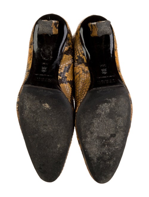 Staud Embossed Leather Animal Print Boots