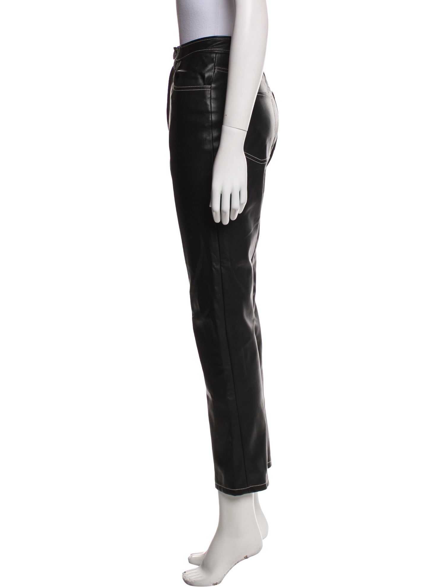 Staud Faux Leather Skinny Leg Pants