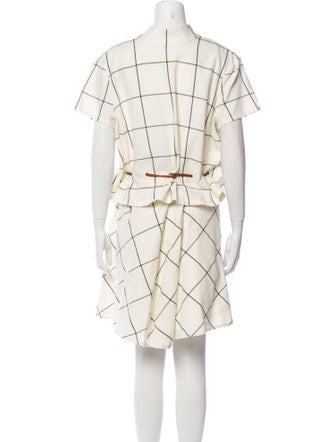 Staud Plaid Print Skirt Set