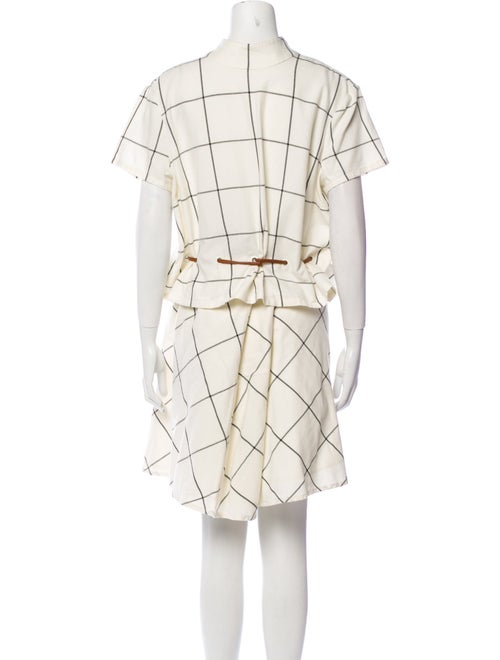 Staud Plaid Print Skirt Set