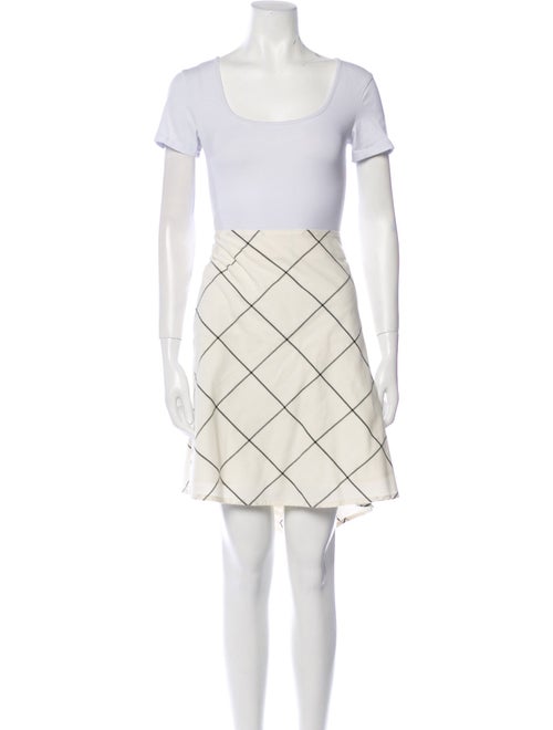 Staud Plaid Print Skirt Set