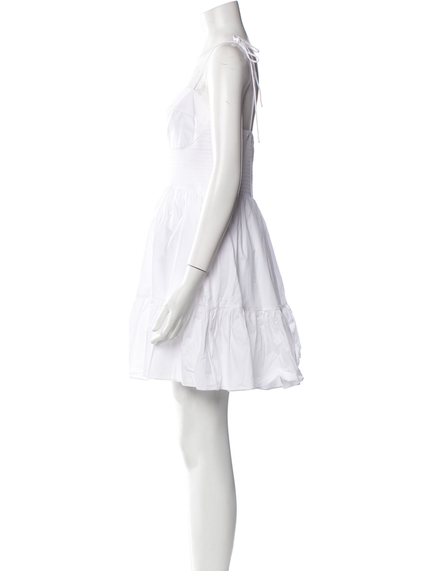 Staud Square Neckline Mini Dress