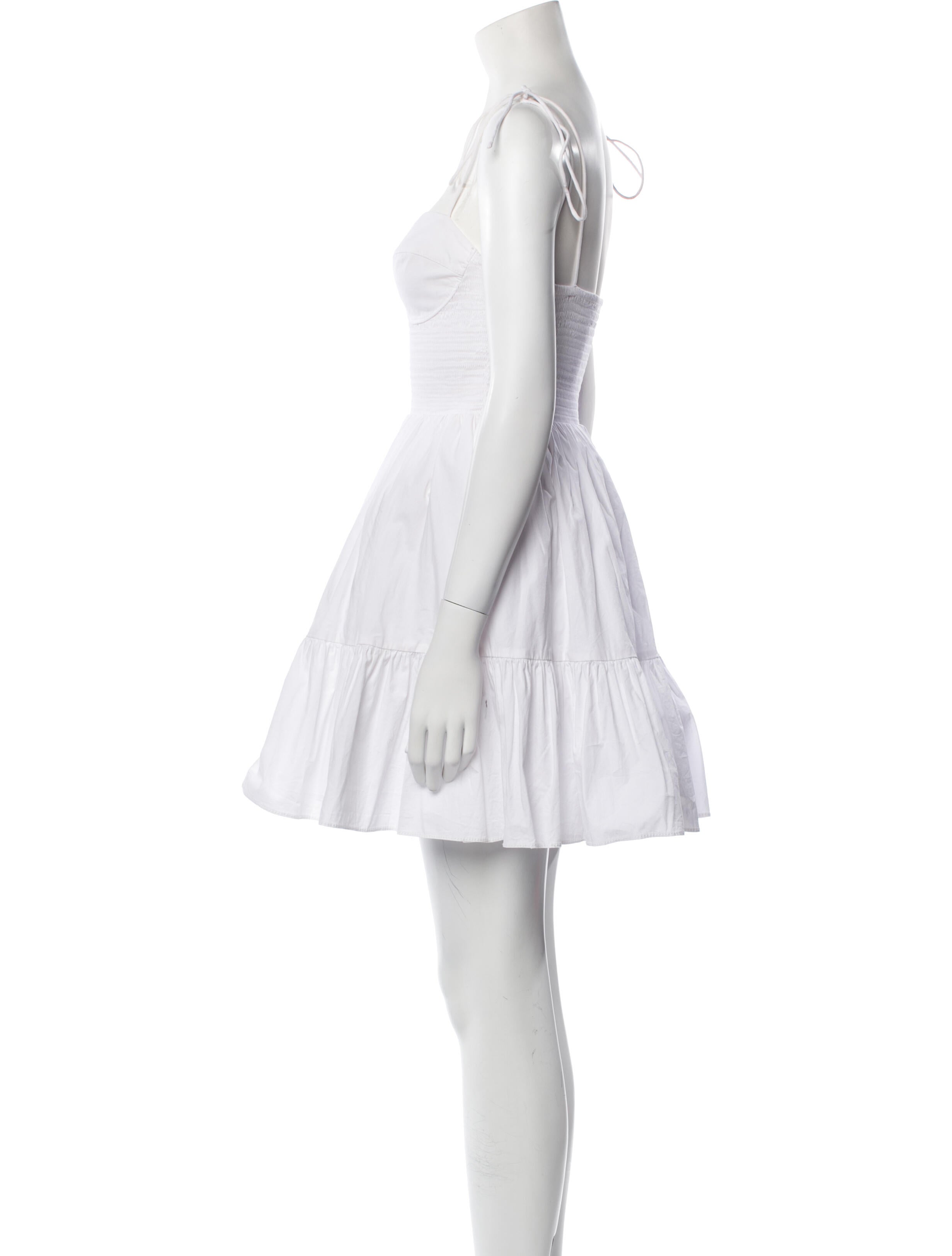 Staud Square Neckline Mini Dress