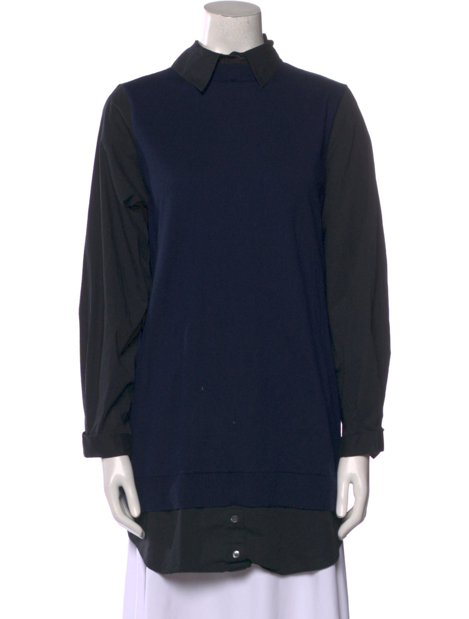 Staud Mock Neck Long Sleeve Sweatshirt