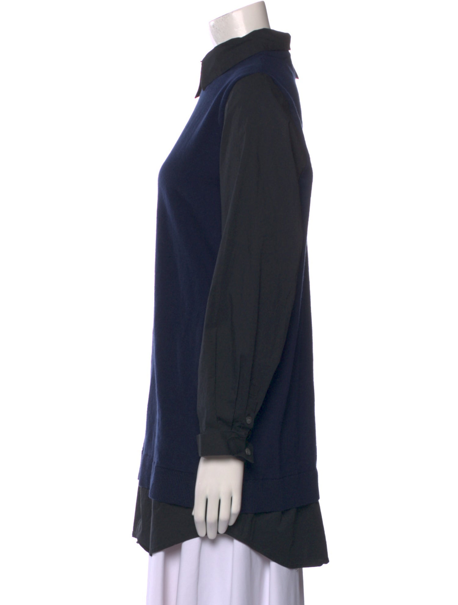 Staud Mock Neck Long Sleeve Sweatshirt