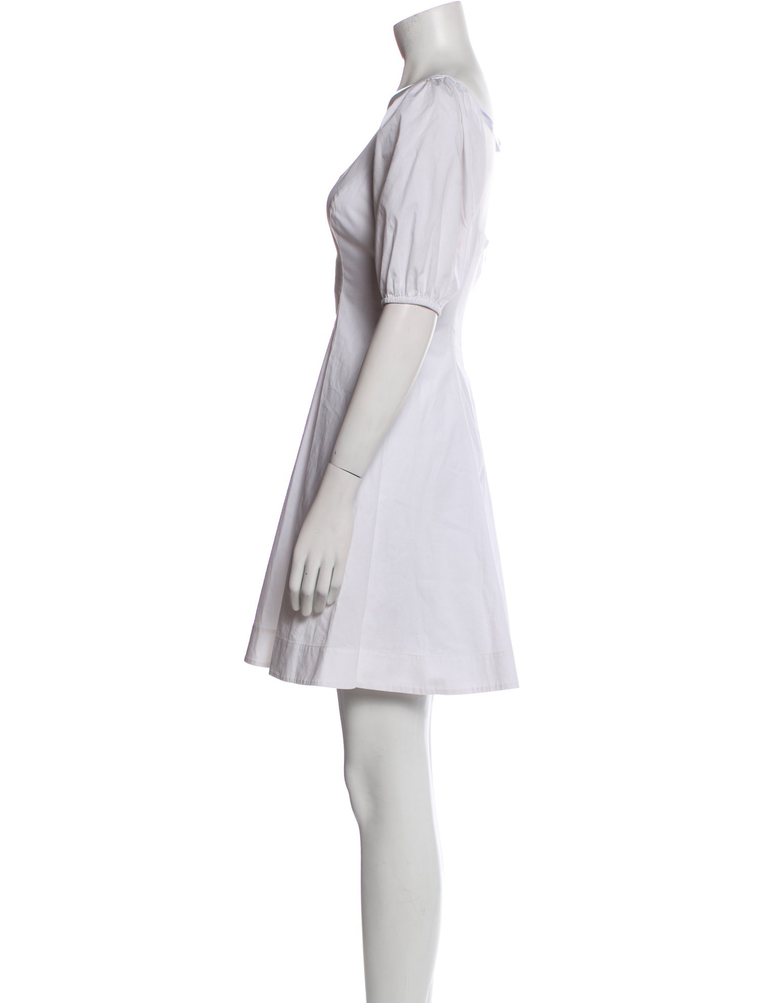 Staud Square Neckline Mini Dress