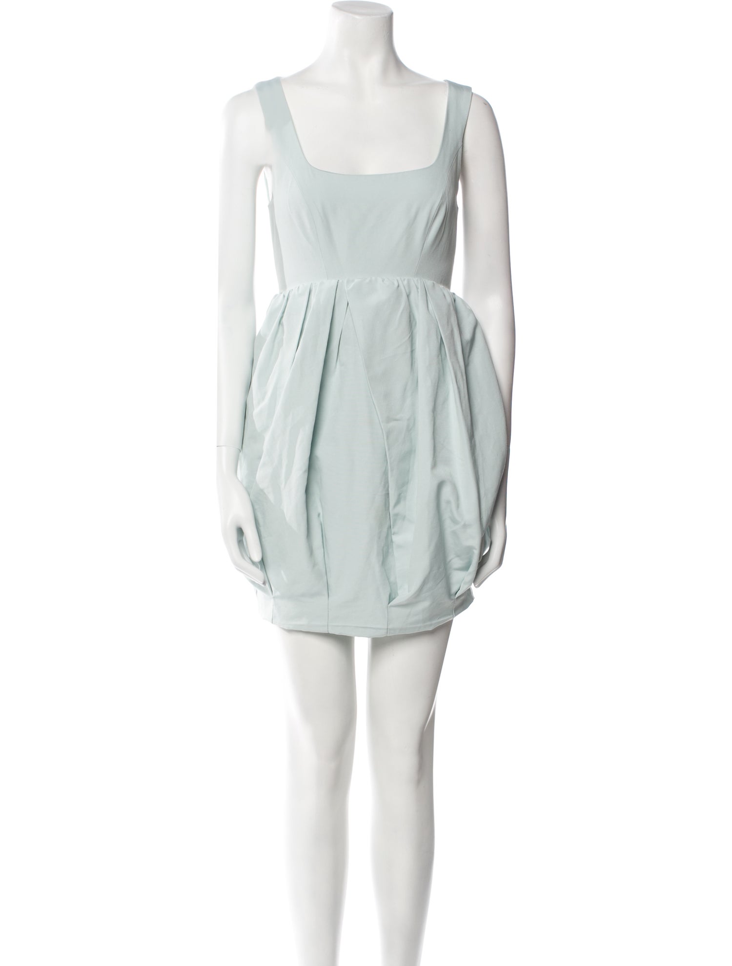 Staud Square Neckline Mini Dress